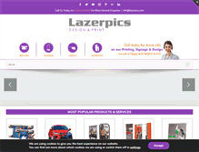 Tablet Screenshot of lazerpics.com